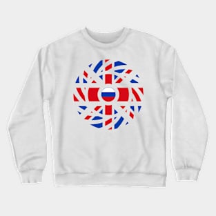 British Russian Multinational Patriot Flag Series Crewneck Sweatshirt